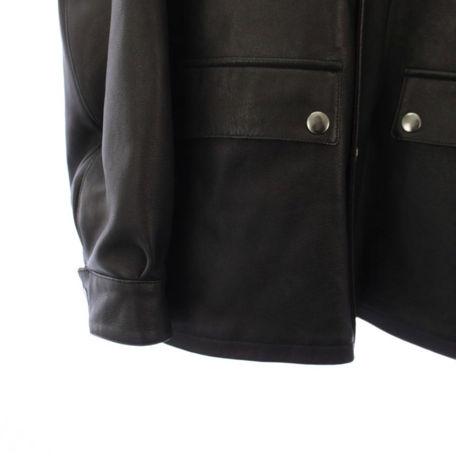 マーティーアンドサンズ MAATEE＆SONS LEATHER SUBMARINE JK PHIILIP レザージャケット 革ジャン フーディ 3 黒 MT3303-0908A /KH メンズの画像