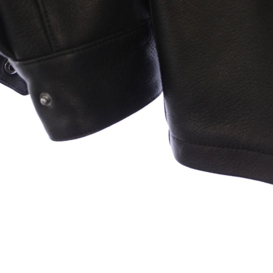 マーティーアンドサンズ MAATEE＆SONS LEATHER SUBMARINE JK PHIILIP レザージャケット 革ジャン フーディ 3 黒 MT3303-0908A /KH メンズの画像