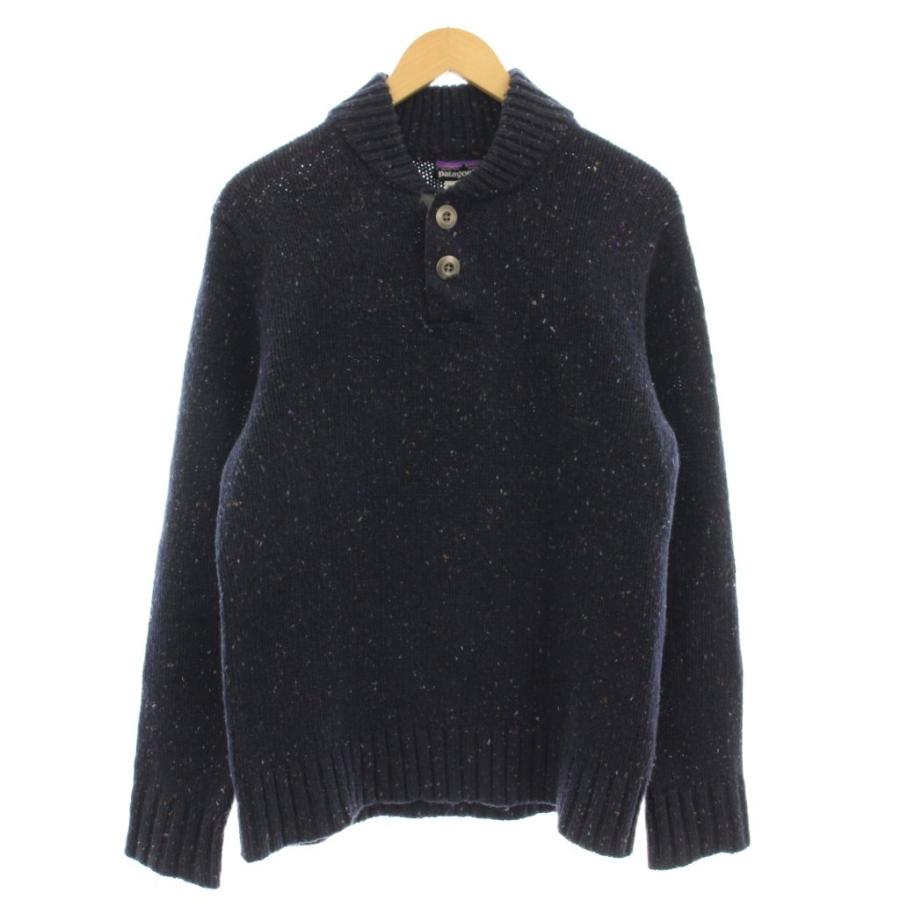 パタゴニア Patagonia ハーフボタン ニット セーター エルボーパッチ 