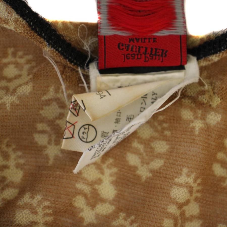 ジャンポールゴルチエ クラシック ニット カットソー 長袖 総柄 S ベージュ ジャンポールゴルチエ クラシック Jean Paul GAULTIER CLASSIQUE