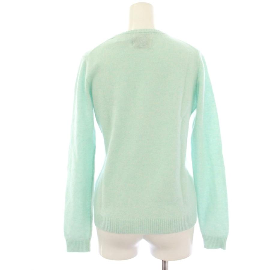 ジャンパー 1234 Jumper ニット セーター 長袖 カシミヤ ロゴ ミント 