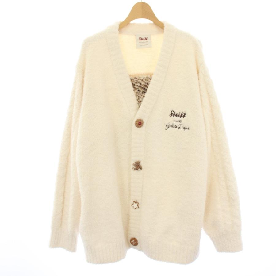 ジェラートピケ シュタイフ 25AW パウダージャガードカーディガン