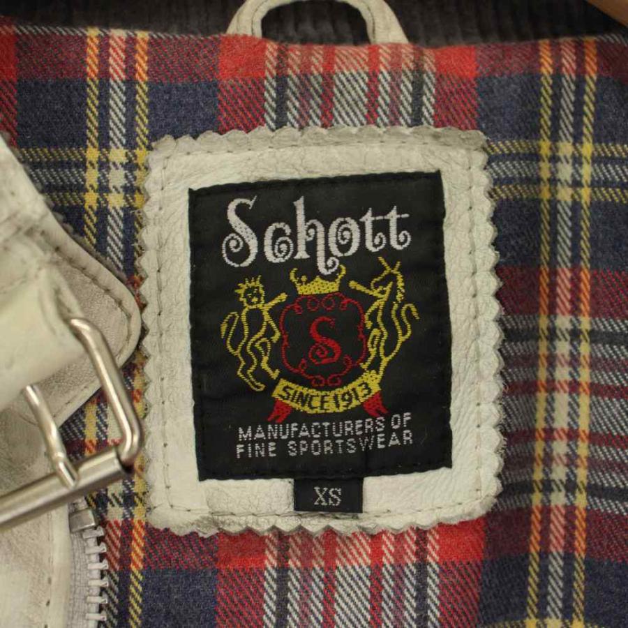 ショット SCHOTT クラシックレザージャケット ヴィンテージ加工 USED