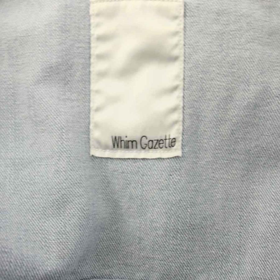 ウィムガゼット Whim Gazette 25SS DENIMドルマンシャツ ブラウス 五分袖 F 青  WGD1051204A0001 /KH レディースの画像