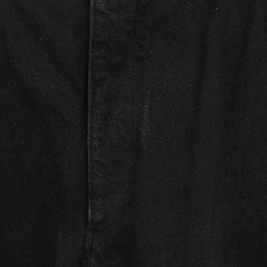 コモリ COMOLI 21SS デニムオーバーパンツ ジーンズ ワイドパンツ ボタンフライ 1 黒 ブラック T01-03005 /YT メンズ_7