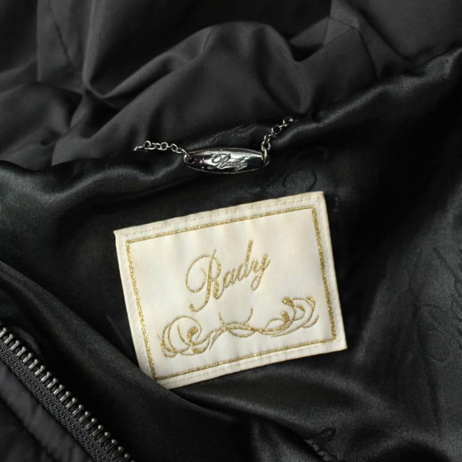 レディ Rady ダウンコート S 黒 ブラック 長袖 ファー付き 