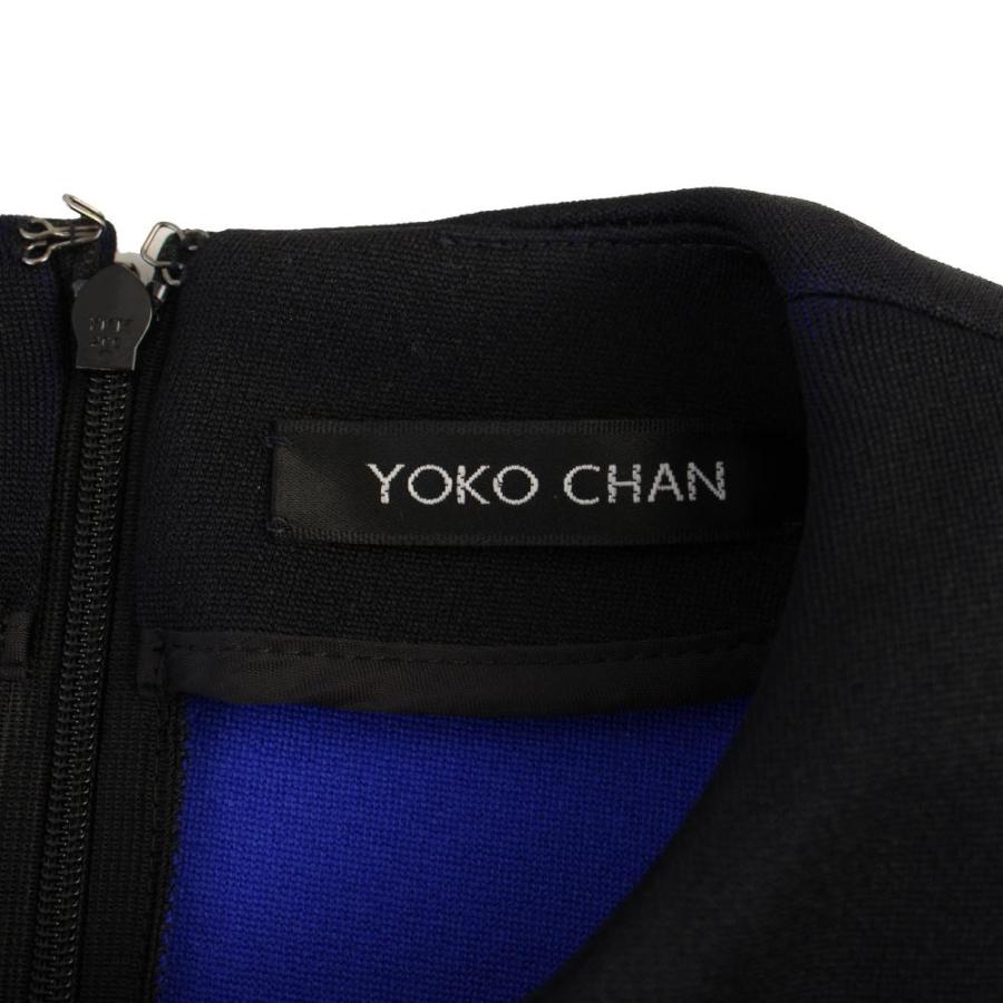 ヨーコチャン YOKO CHAN ワンピース ひざ丈 半袖 クルーネック 38