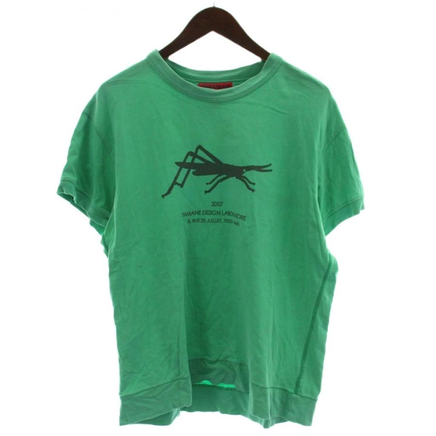 EVISU（エヴィス） EVISU Tシャツ 40 緑 半袖 バッタプリント クルー 