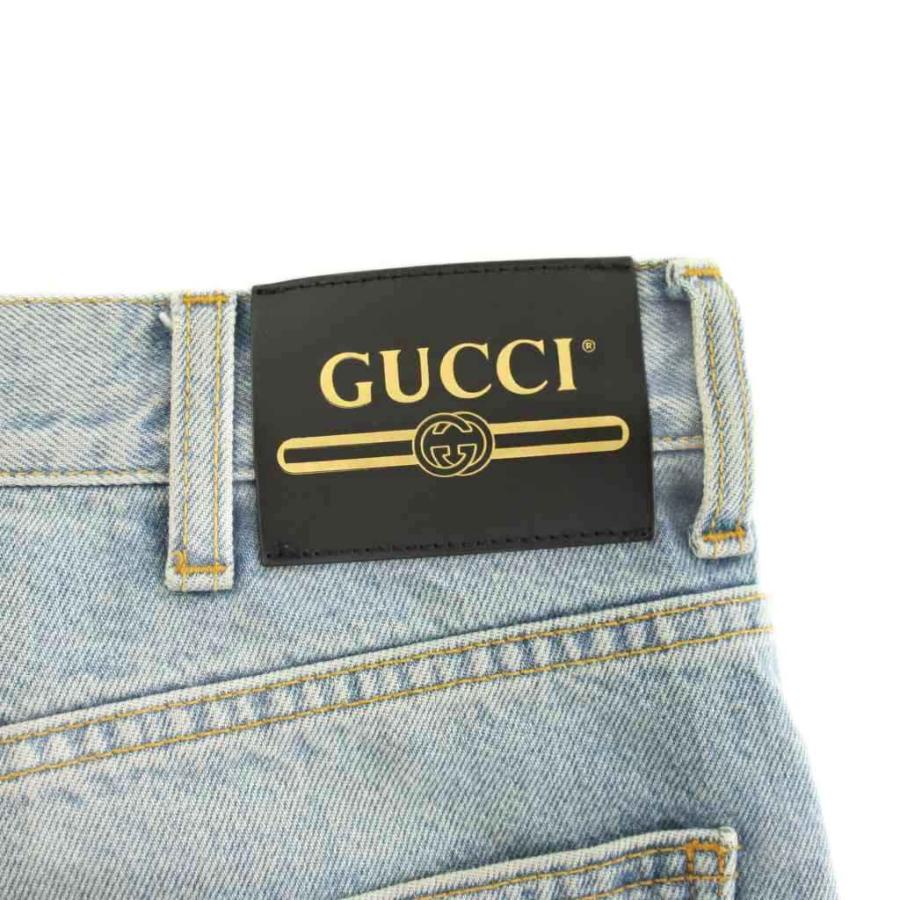 GUCCI（グッチ） デニムパンツ ジーンズ ボタンフライ ホースビット 28
