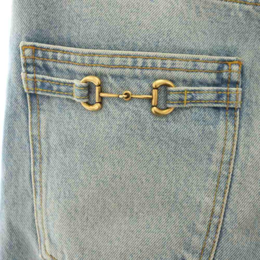 GUCCI（グッチ） デニムパンツ ジーンズ ボタンフライ ホースビット 28