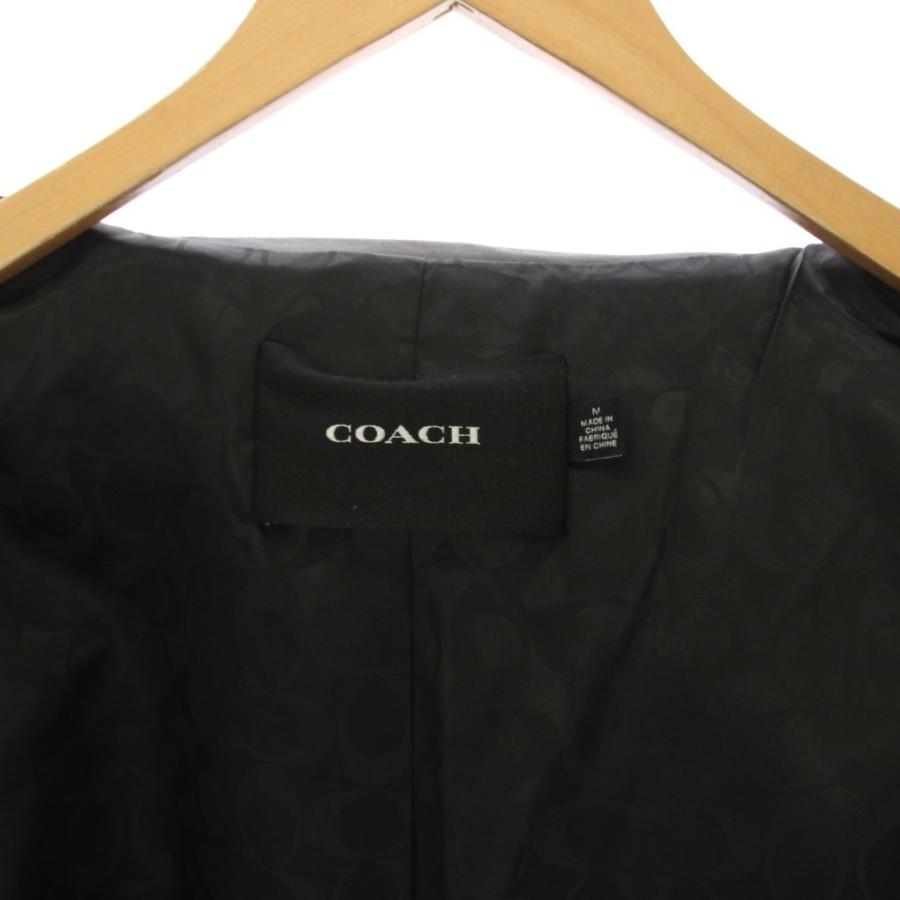 COACH（コーチ） レザー トラッカージャケット 革ジャン M 黒 CM795
