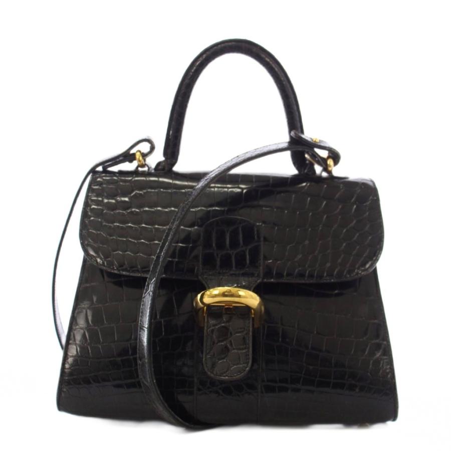 デルヴォー DELVAUX Brillant ブリヨン クロコ ハンドバッグ