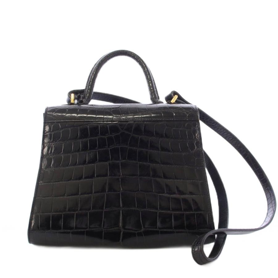 デルヴォー DELVAUX Brillant ブリヨン クロコ ハンドバッグ