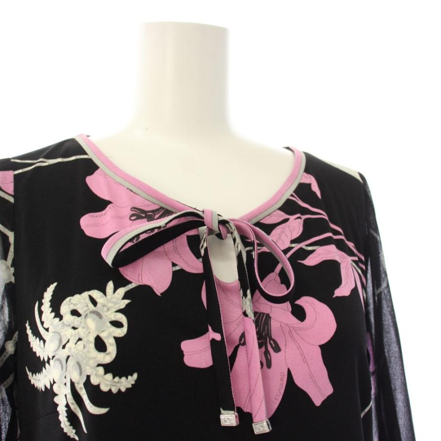 LEONARD（レオナール） LEONARD FASHION ワンピース ミモレ丈 七分袖 