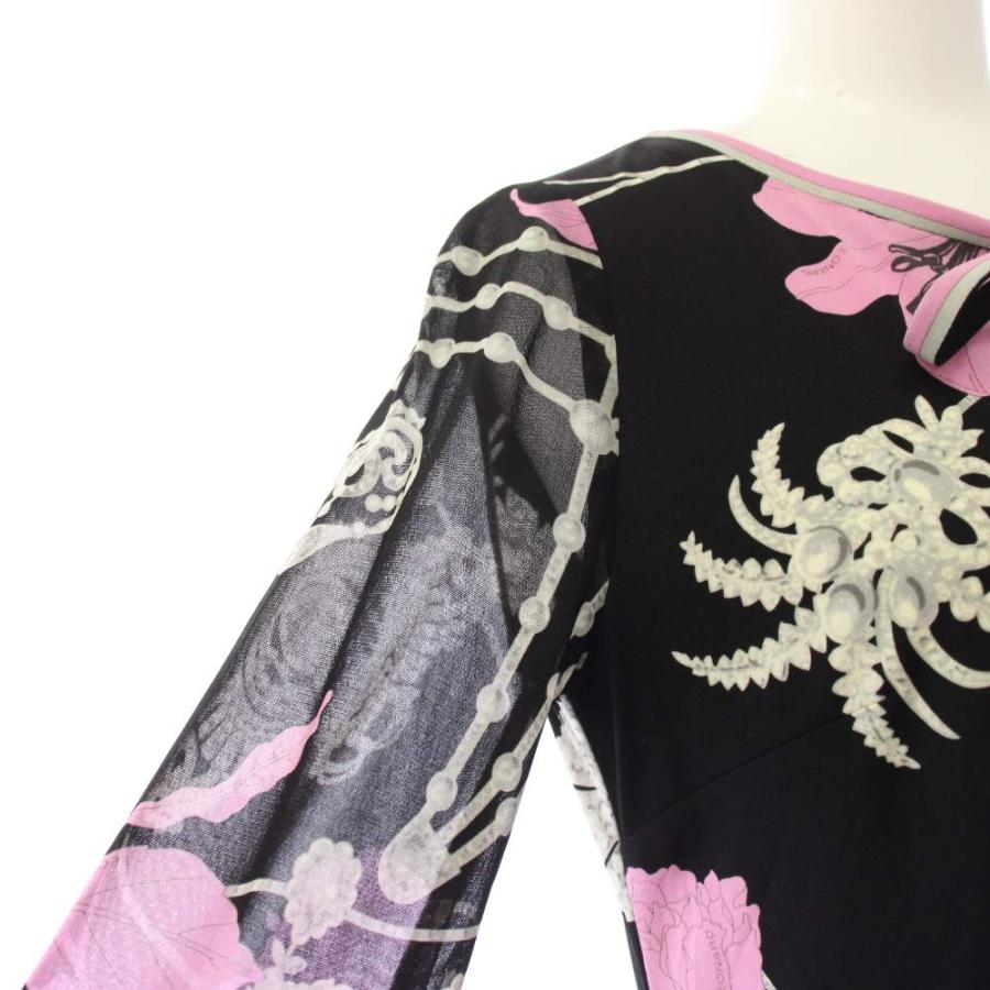 LEONARD（レオナール） LEONARD FASHION ワンピース ミモレ丈 七分袖 
