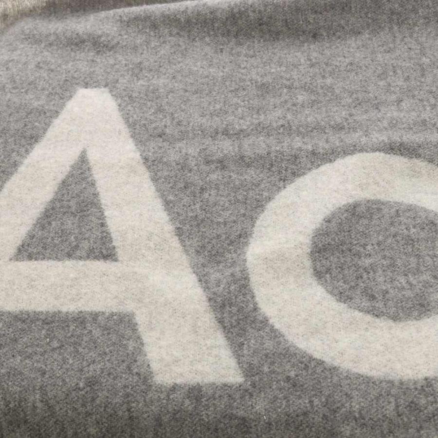 アクネ ストゥディオズ Acne Studios マフラー ロゴ ウール グレー