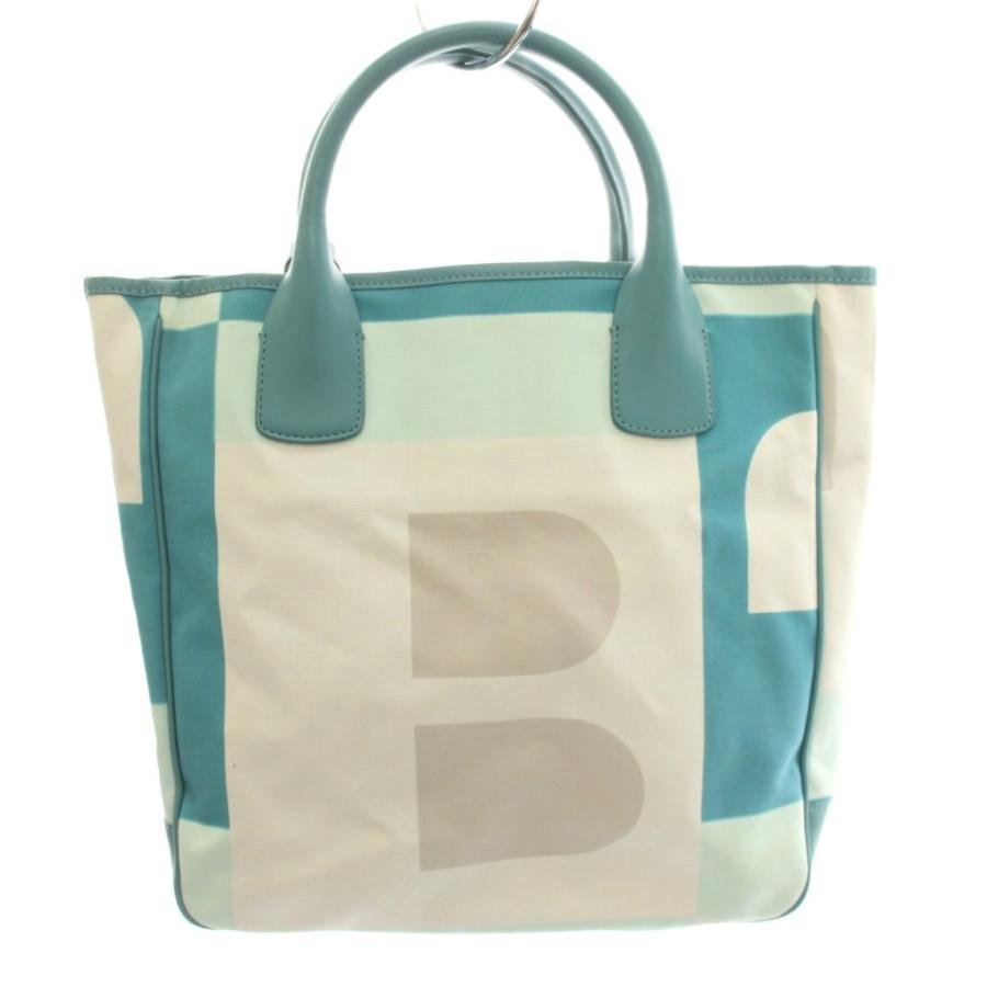 Bally（バリー） トートバッグ ハンドバッグ 総柄 水色 ライトブルー
