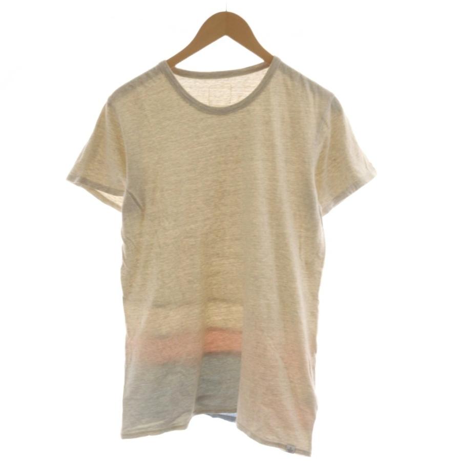ビズビム VISVIM Tシャツ カットソー 半袖 パッチワーク 麻 リネン 3 