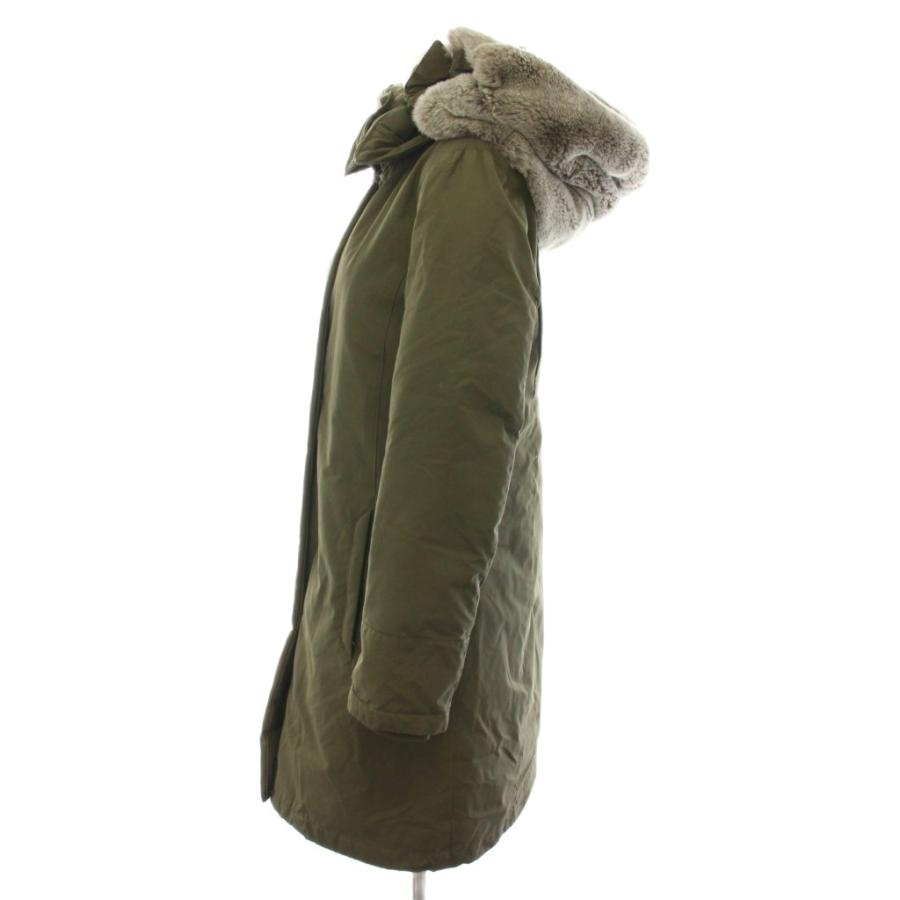 ウールリッチ WOOLRICH ウィメンズボウブリッジ W'S BOW BRIDGE ダウンコート フード ラビットファー S カーキ WWCPS2648D レディース_1