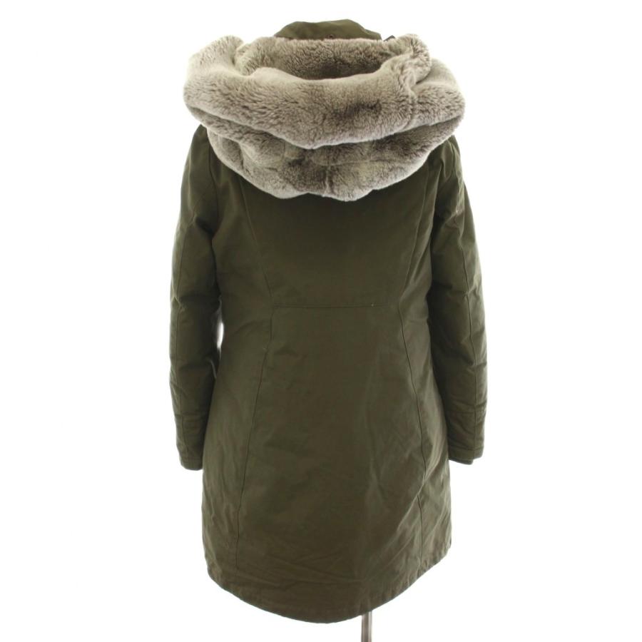ウールリッチ WOOLRICH ウィメンズボウブリッジ W'S BOW BRIDGE ダウンコート フード ラビットファー S カーキ WWCPS2648D レディース_2