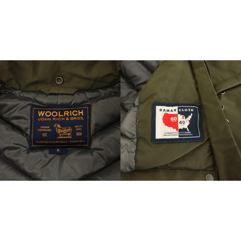 ウールリッチ WOOLRICH ウィメンズボウブリッジ W'S BOW BRIDGE ダウンコート フード ラビットファー S カーキ WWCPS2648D レディース_4