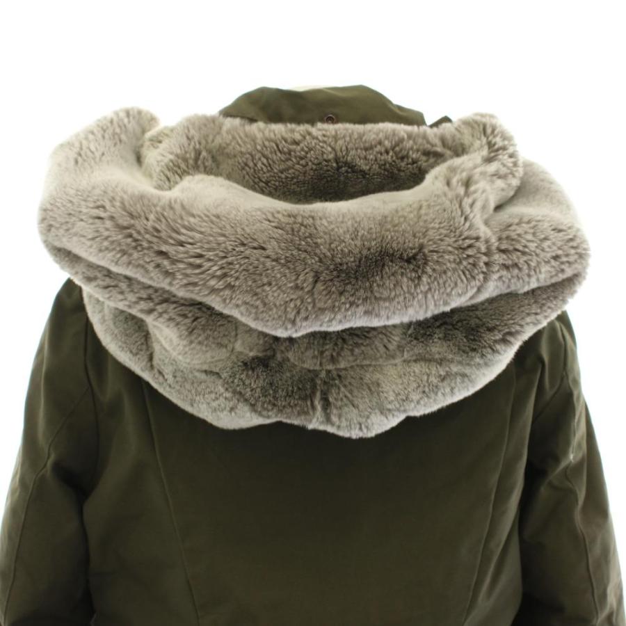 ウールリッチ WOOLRICH ウィメンズボウブリッジ W'S BOW BRIDGE ダウンコート フード ラビットファー S カーキ WWCPS2648D レディース_5