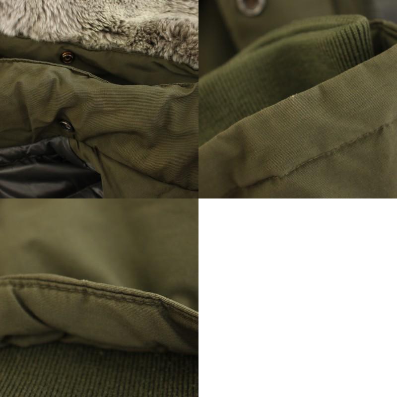 ウールリッチ WOOLRICH ウィメンズボウブリッジ W'S BOW BRIDGE ダウンコート フード ラビットファー S カーキ WWCPS2648D レディース_8