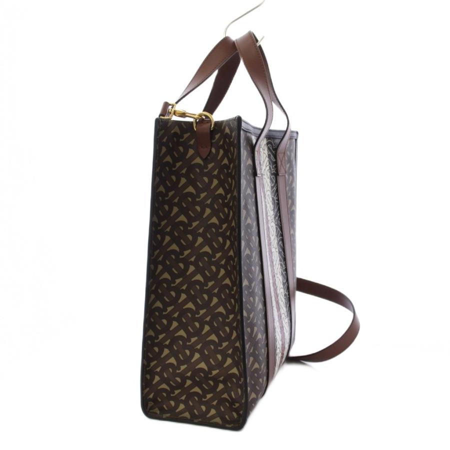 Burberry 2wayトートバッグ　モノグラム BURBERRY（バーバリー） モノグラムストライプ Eキャンバス スモール
