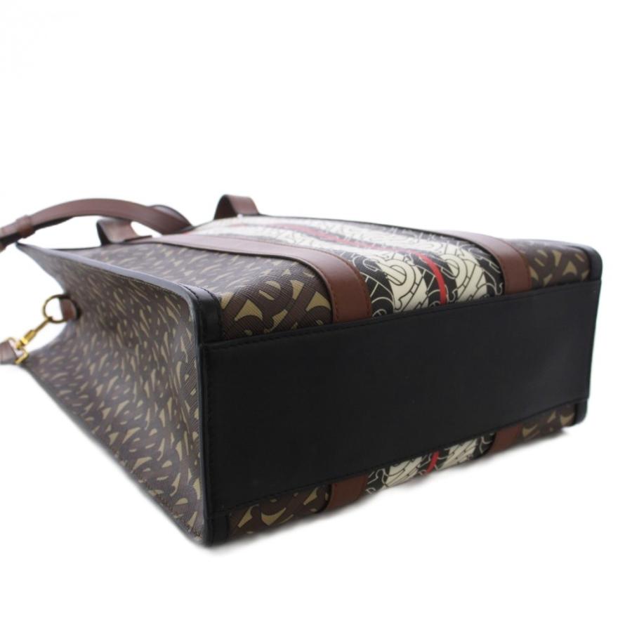 Burberry 2wayトートバッグ　モノグラム BURBERRY（バーバリー） モノグラムストライプ Eキャンバス スモール