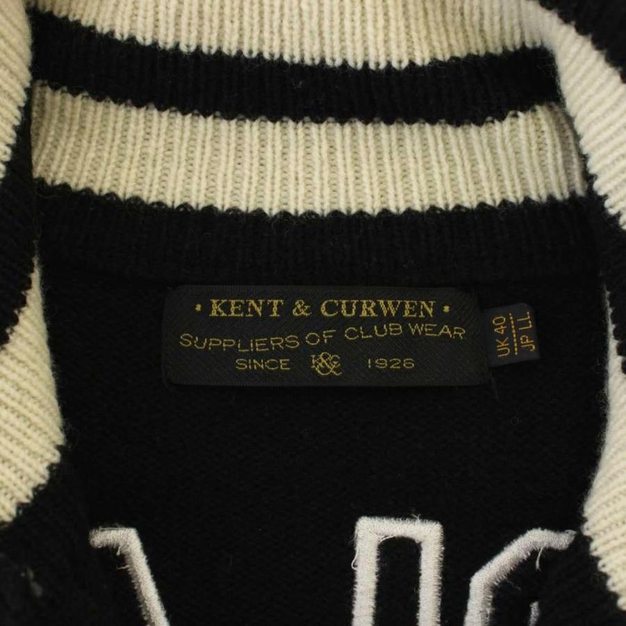 ケント&カーウェン KENT&CURWEN ニット セーター ウール LL 黒 