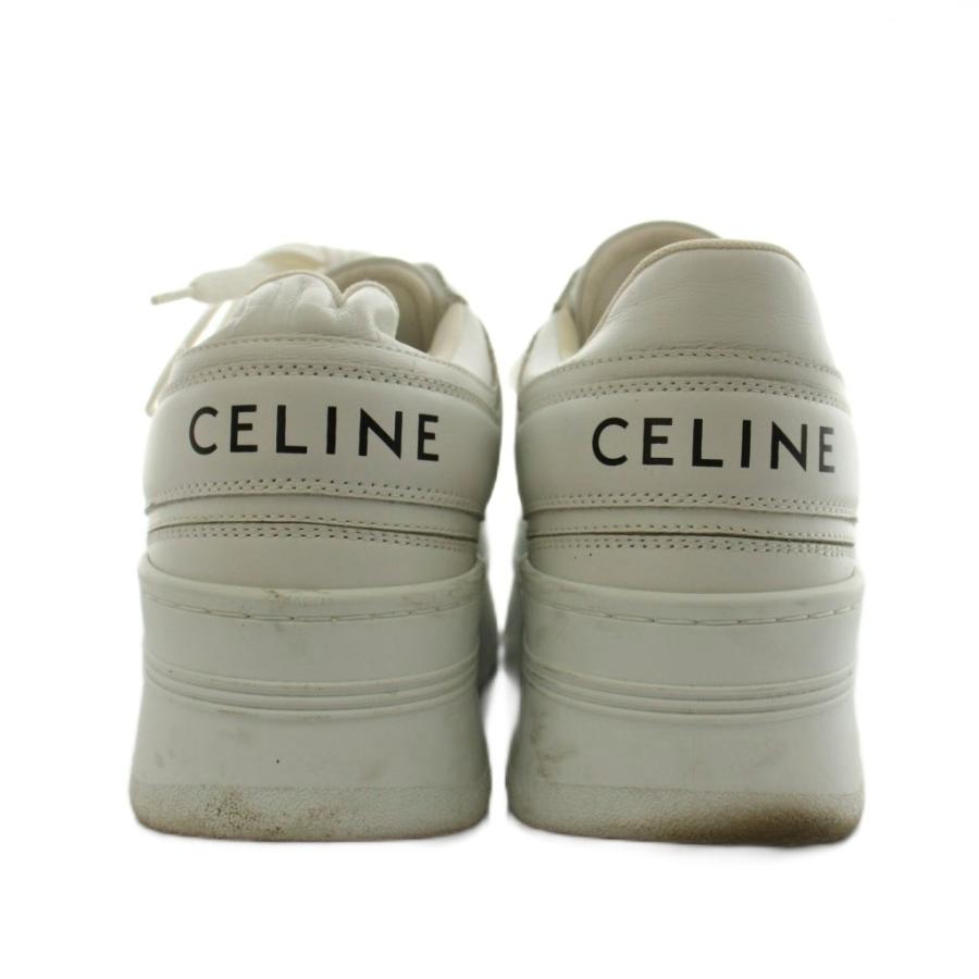 CELINE スニーカー ホワイト 36 CELINE（セリーヌ） スニーカー シューズ 厚底 ロゴ 36 白 ホワイト
