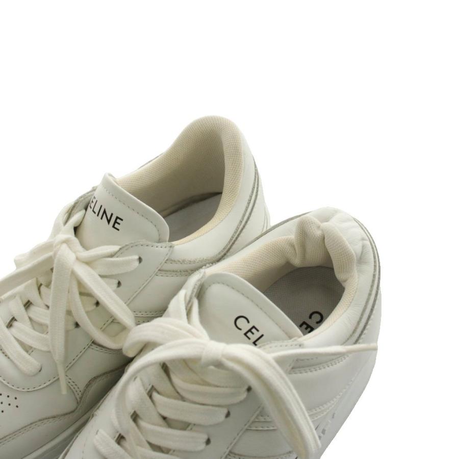 CELINE（セリーヌ） スニーカー シューズ 厚底 ロゴ 36 白 ホワイト