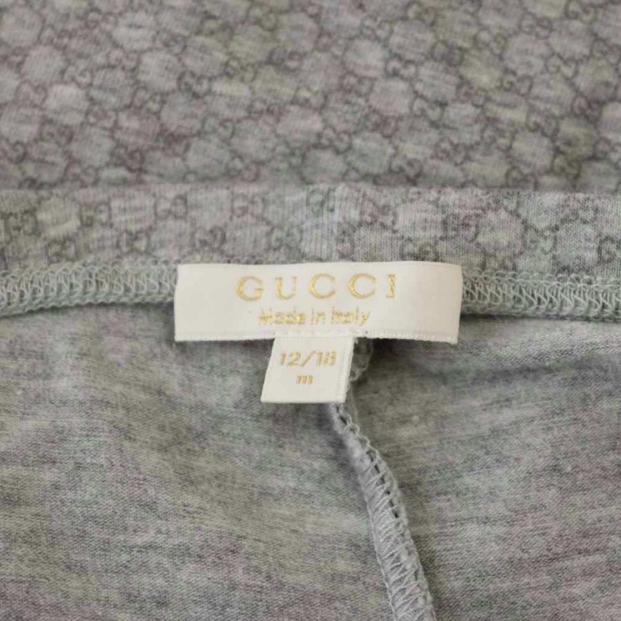 GUCCI（グッチ） 子ども服 男の子 ボトムズ 12/18m グレー 総柄 七分丈 