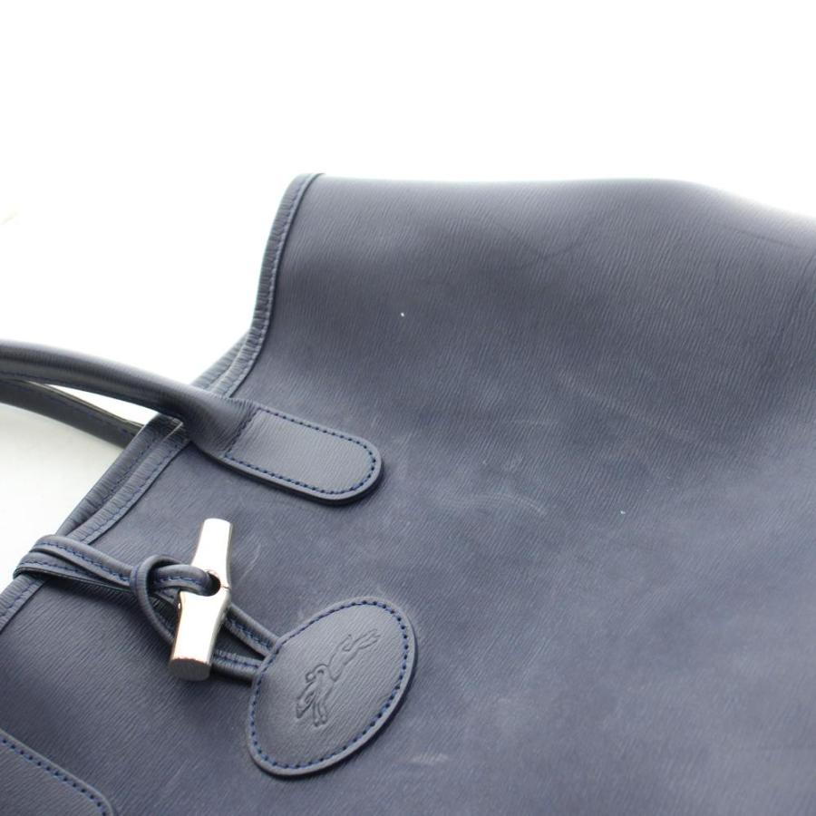 LONGCHAMP（ロンシャン） ロゾ ハンドバッグ トートバッグ レザー 紺