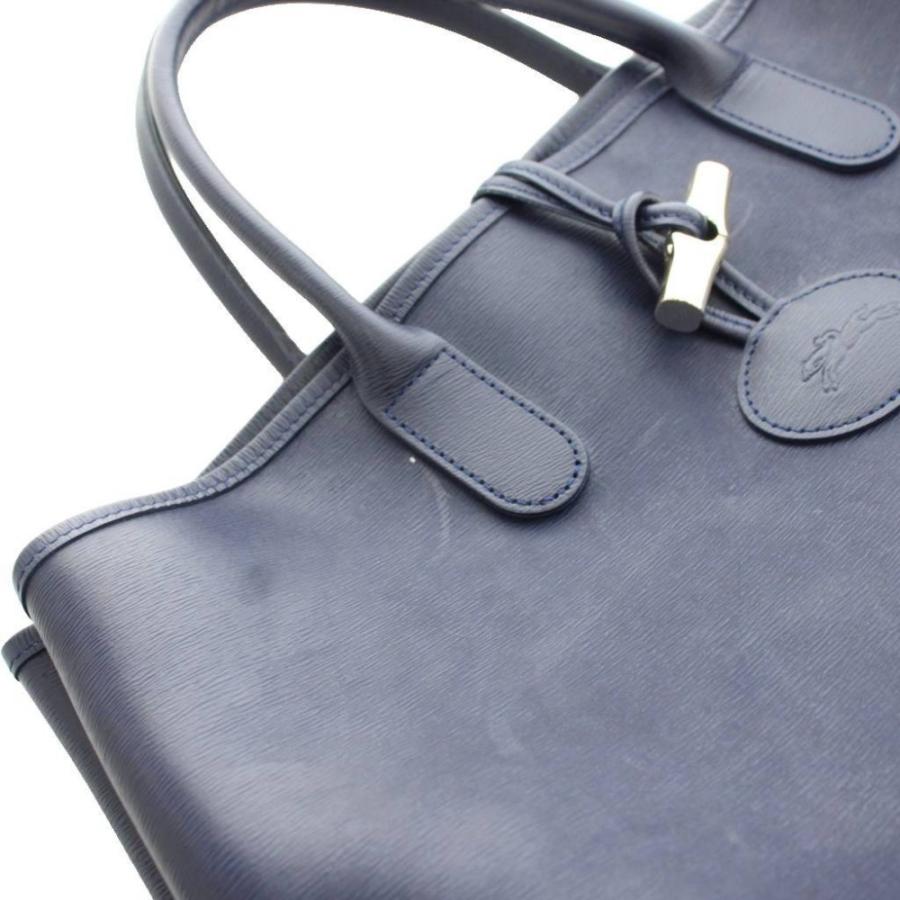 LONGCHAMP（ロンシャン） ロゾ ハンドバッグ トートバッグ レザー 紺