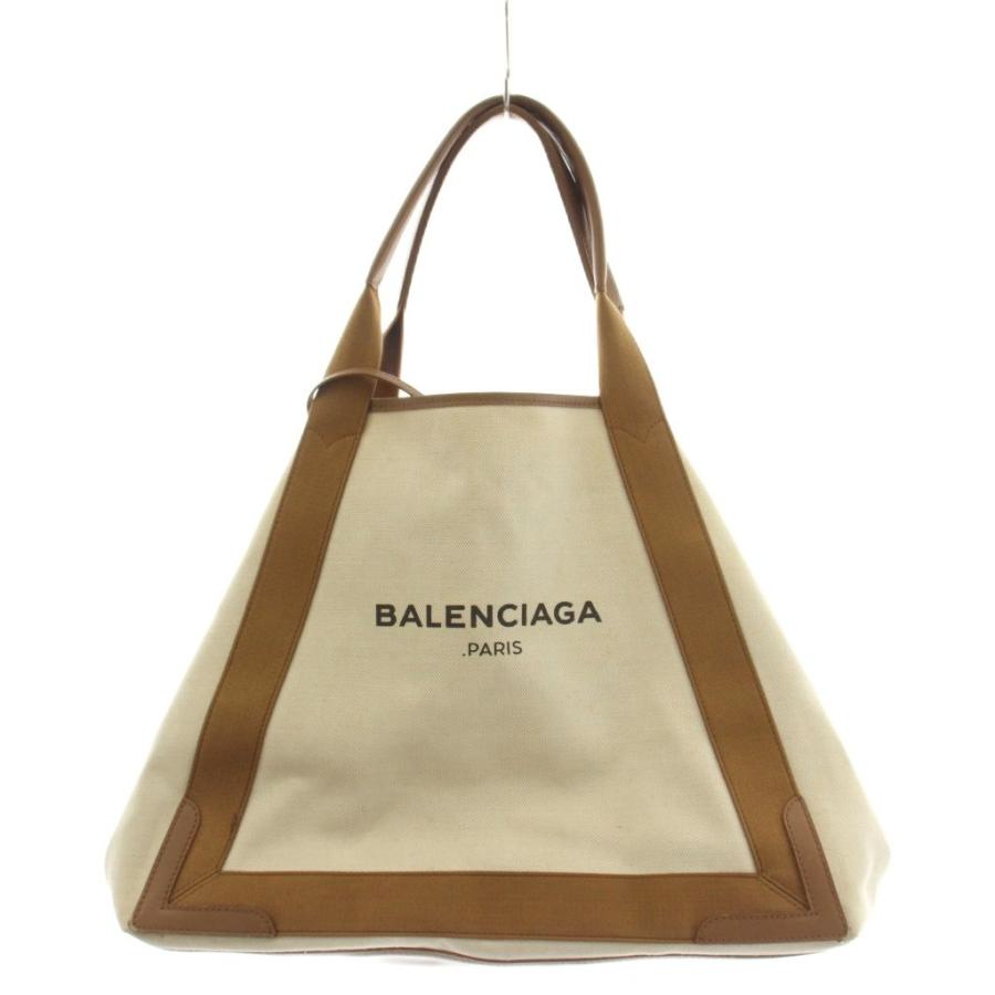 BALENCIAGA バレンシアガ トートバッグ ロゴ柄 キャンバス × レザー BALENCIAGA（バレンシアガ） カバスM トートバッグ ショルダーバッグ