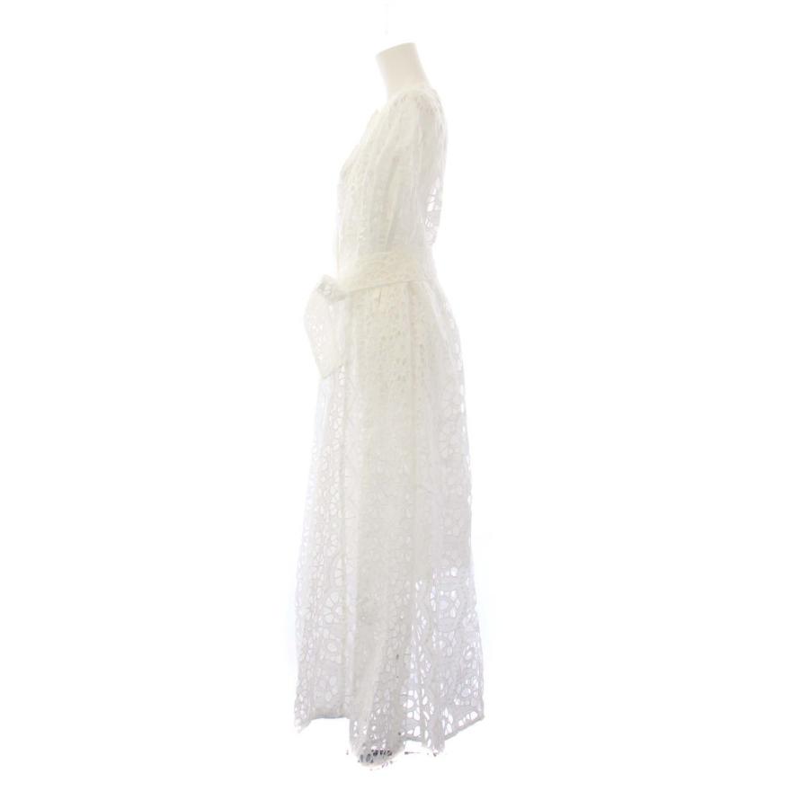 未使用品 マイラン MYLAN 25SS A-Line Lace Cape Shell White ワンピース ロング ノースリーブ レース 白 MY25SS-OP022 /BM レディースの画像