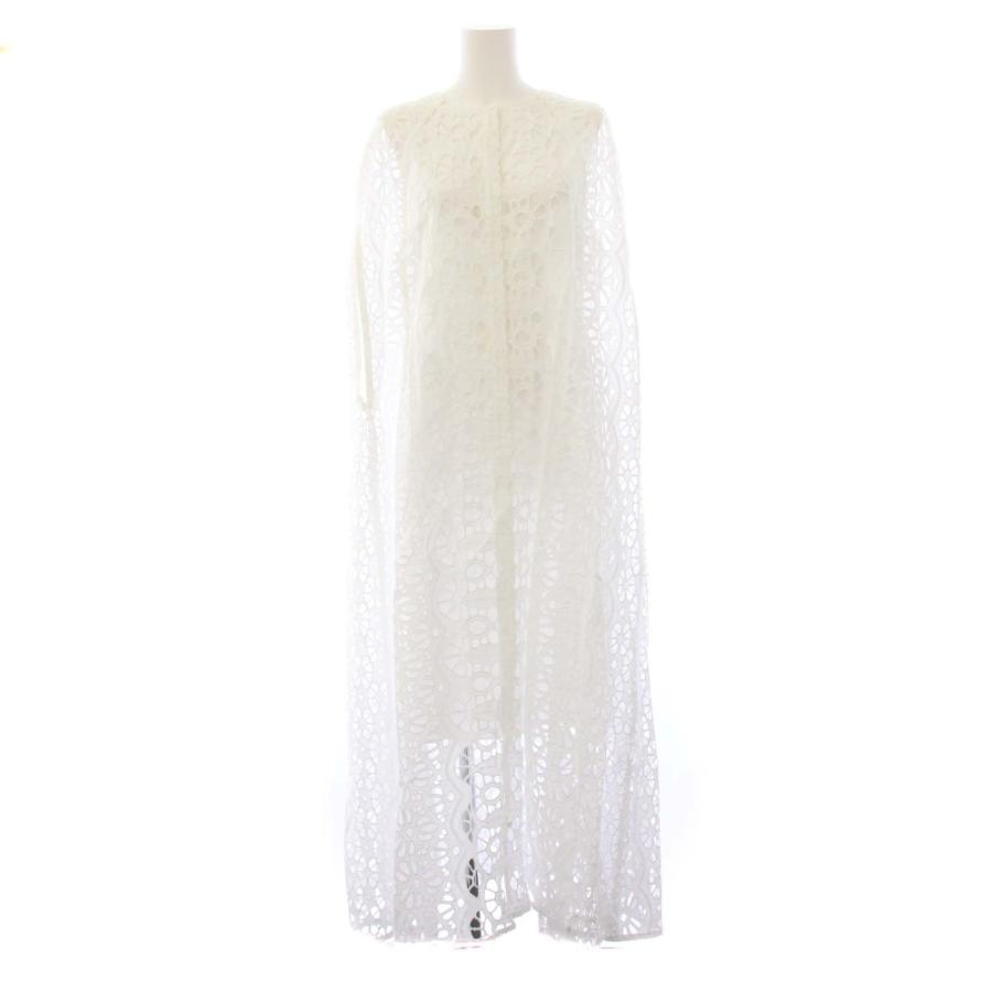 未使用品 マイラン MYLAN 25SS A-Line Lace Cape Shell White ワンピース ロング ノースリーブ レース 白 MY25SS-OP022 /BM レディースの画像
