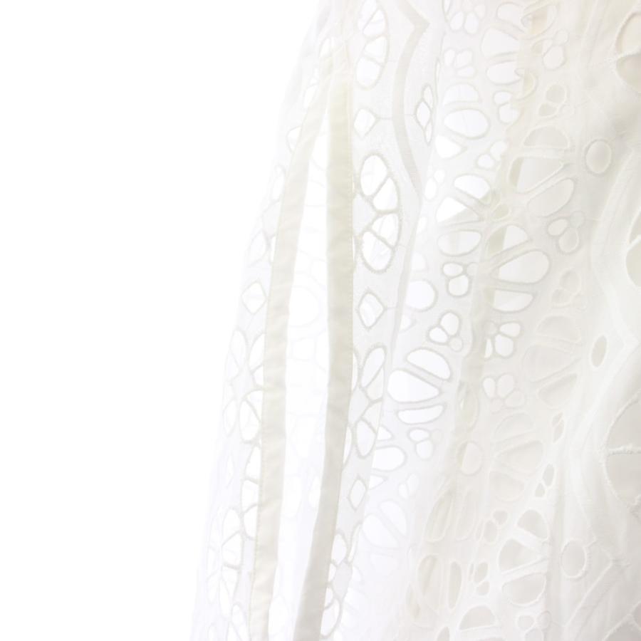 未使用品 マイラン MYLAN 25SS A-Line Lace Cape Shell White ワンピース ロング ノースリーブ レース 白 MY25SS-OP022 /BM レディースの画像