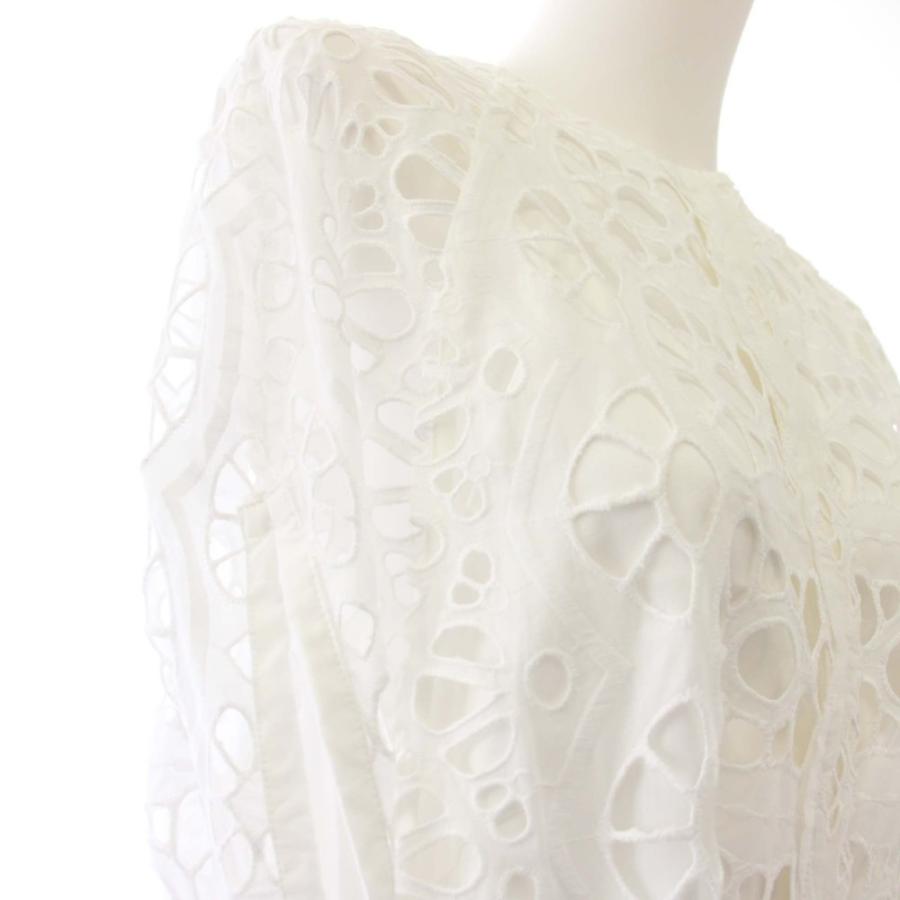 未使用品 マイラン MYLAN 25SS A-Line Lace Cape Shell White ワンピース ロング ノースリーブ レース 白 MY25SS-OP022 /BM レディースの画像
