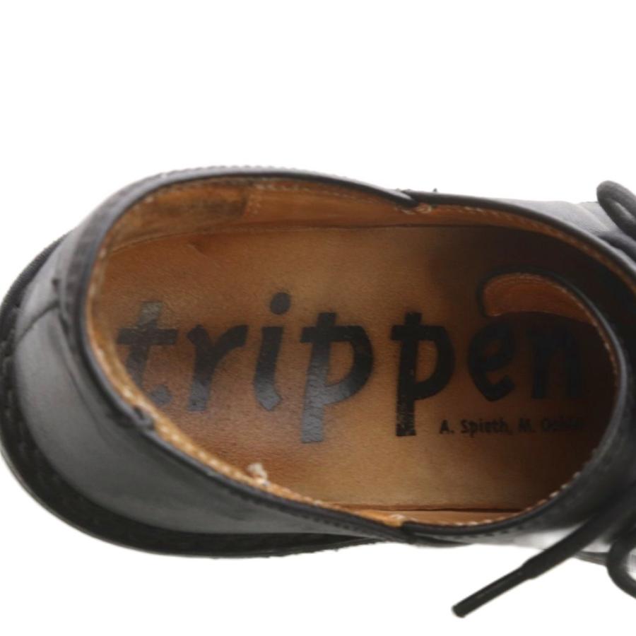 トリッペン trippen ローファー モカシン レザー 25.0cm 黒 ブラック