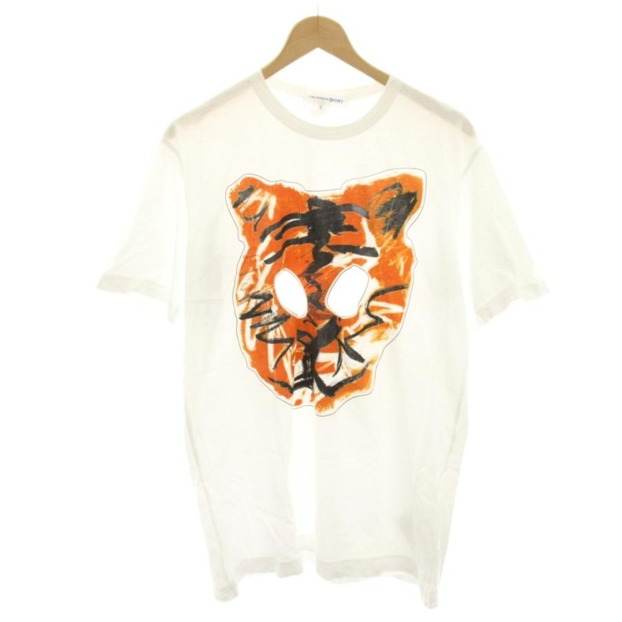 コムデギャルソンシャツ くり抜きグラフィックTシャツ カットソー 
