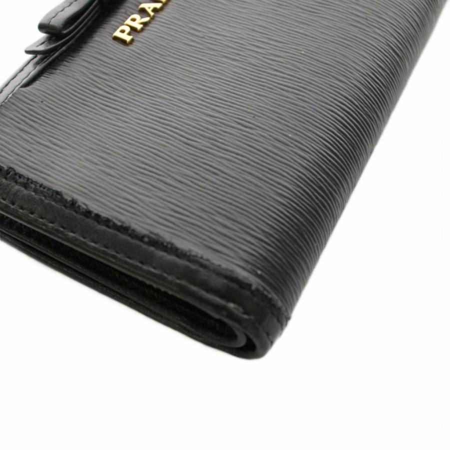 PRADA（プラダ） 二つ折り財布 コンパクトウォレット レザー リボン