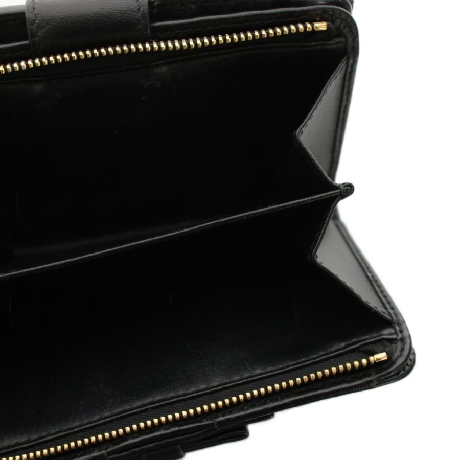 PRADA（プラダ） 二つ折り財布 コンパクトウォレット レザー リボン