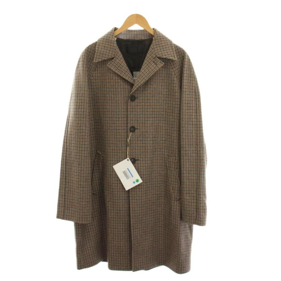 PRADA プラダ ハラコレザーコート サイズ52 PRADA（プラダ） 未使用品 ウールコート ロング アウター 千鳥格子 52