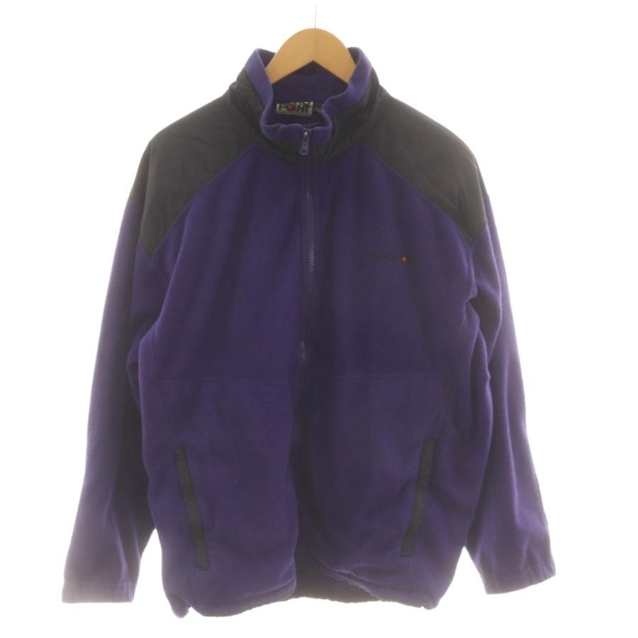 90`s mont-bell モンベル ジップアップ フリース ジャケット パープル Size US L モンベル Montbell ジップアップジャケット フリース 上着 L 黒