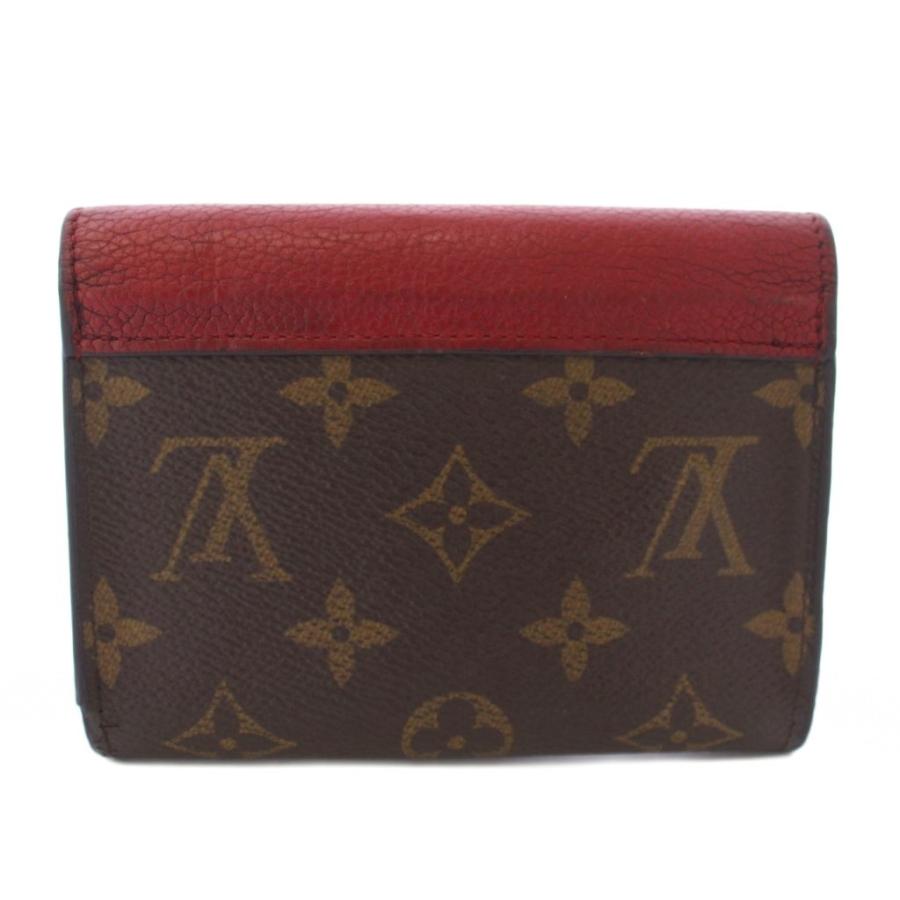 LOUIS VUITTON 三つ折り財布 ブラウン/レッド Louis Vuitton 三つ折り財布 ブラウン/レッド 【公式通販】