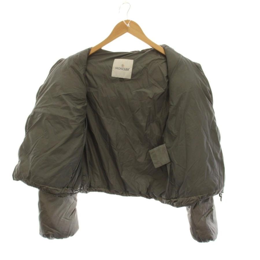 モンクレール MONCLER ブラッシュ BOURRACHE ダウンジャケット スタッズ ジップアップ アウター 0 グレー 53222 /YM レディース_4