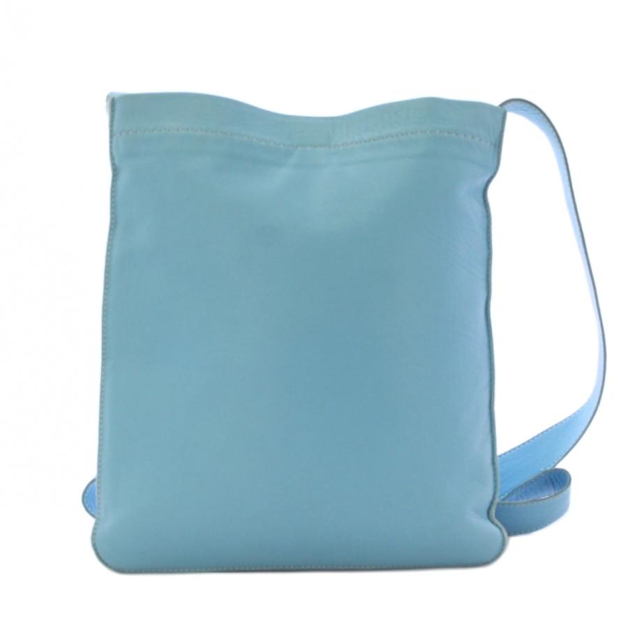 エルメス HERMES クルードセル ショルダーバッグ 水色 □O刻印 /KH HERMES（エルメス） クルードセル ショルダーバッグ 水色 □O刻印 /KH