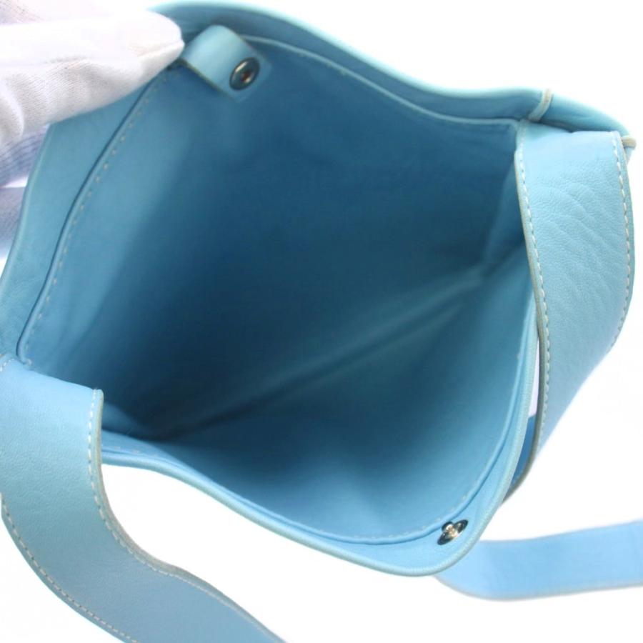 エルメス HERMES クルードセル ショルダーバッグ 水色 □O刻印 /KH HERMES（エルメス） クルードセル ショルダーバッグ 水色 □O刻印 /KH